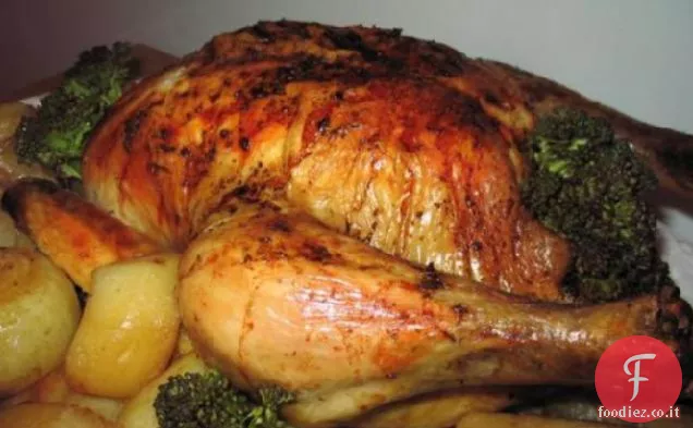 Pollo arrosto greco e patate