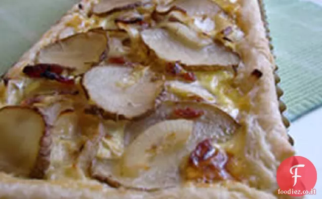 Crostata di pancetta, patate e formaggio