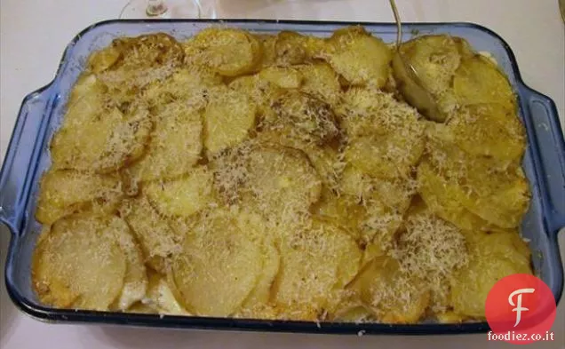 Wisconsin Romano e purè di patate all'aglio arrosto