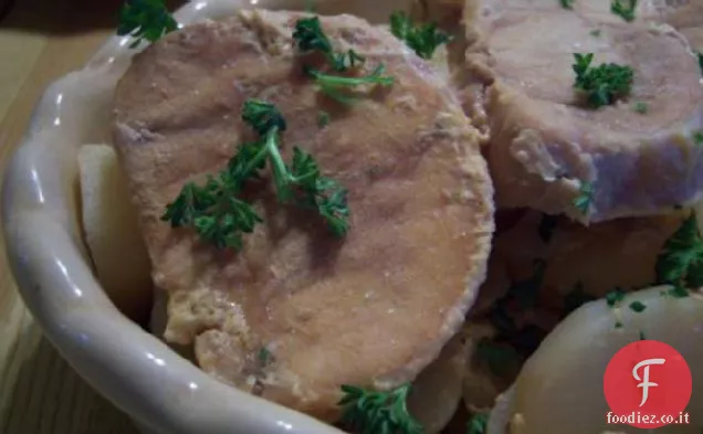 Facile Braciole di maiale cena-Pentola di coccio