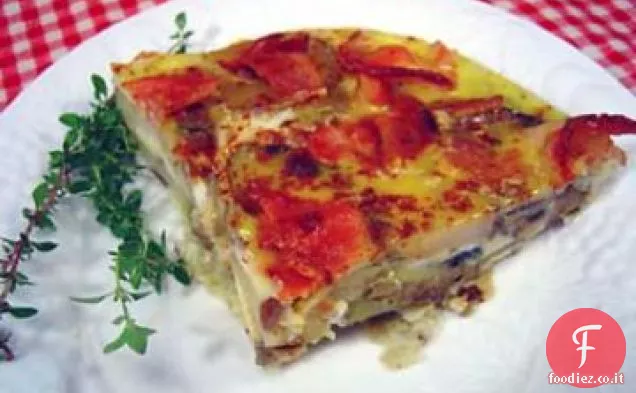 Frittata di patate e pancetta