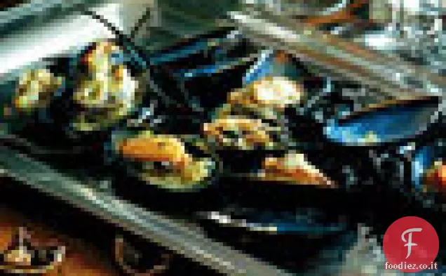 Cozze con Dragoncello Vinaigrette di Sedano