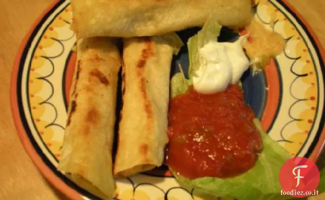 Tacos arrotolati di patate
