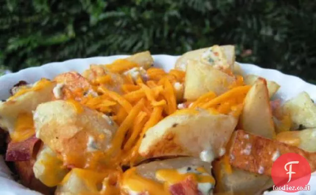 Patate croccanti al formaggio blu