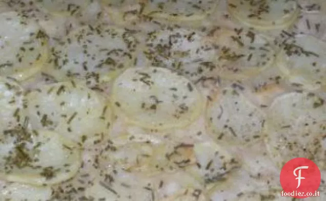 Focaccia semplice di Patate e Rosmarino