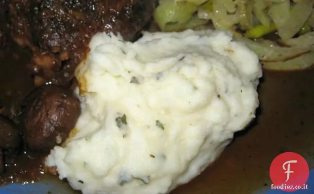 Purè di patate al basilico