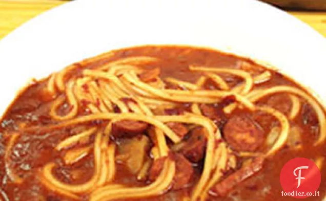 Zuppa piccante di fagioli rossi