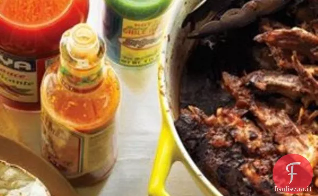 Cile-Tacos di spalla di maiale brasato