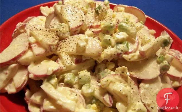 Insalata di ravanelli e scalogno