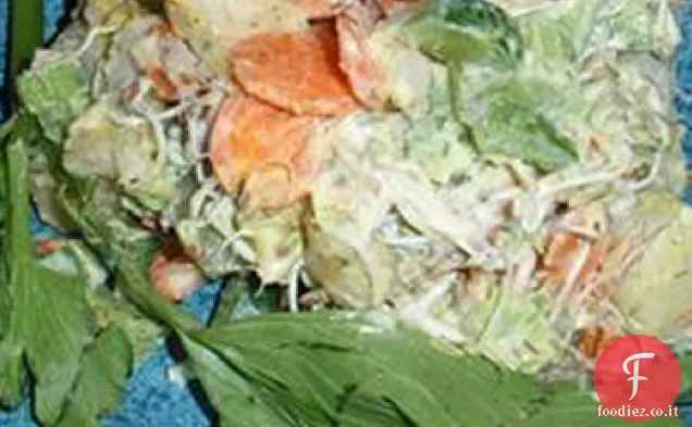Insalata di patate al forno con aneto