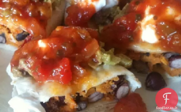 Burritos di patate dolci
