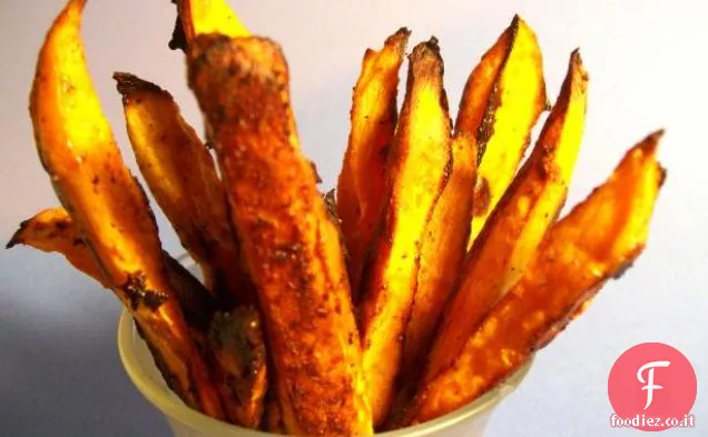Lance di patate dolci arrostite