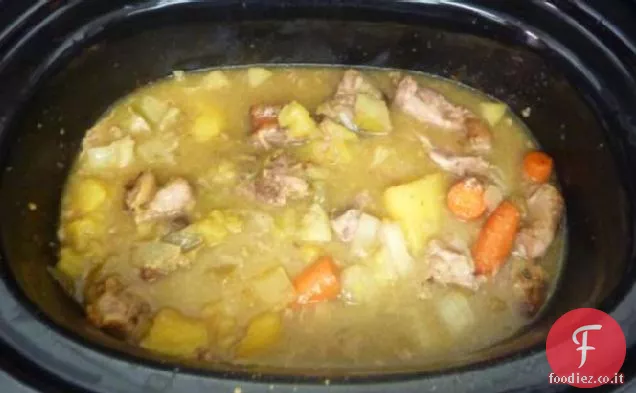 Stufato di maiale e sidro (una ricetta Crock-Pot)
