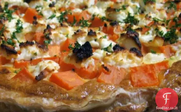 Crostata di cipolla caramellata
