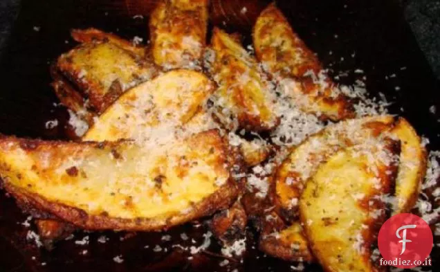 Patatine fritte al forno aglio-Parmigiano