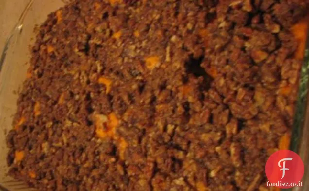 Acero schiacciato patata dolce Cuocere W / speziato Pecan Streusel