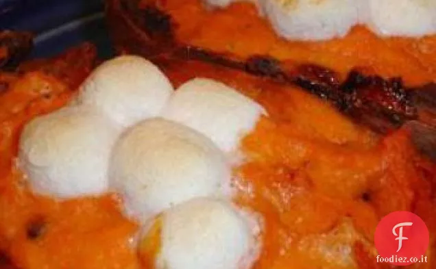 Patate dolci al forno due volte-sul lato leggero!