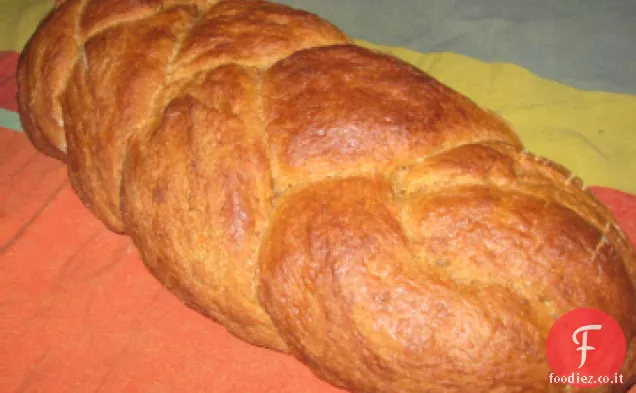 Pane di patate dolci intrecciato-Vegan