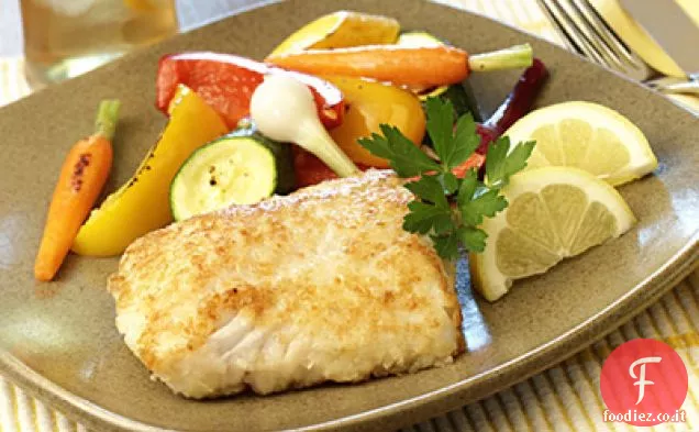Pesce al forno croccante