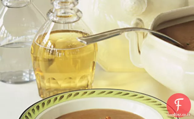 Zuppa di castagne e funghi