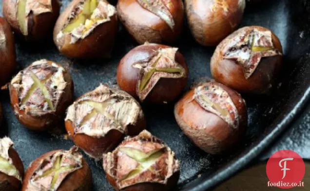 Castagne al forno con Burro Fuso Speziato