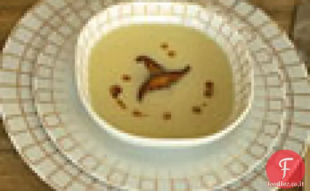 Bisque di sedano con Shiitake