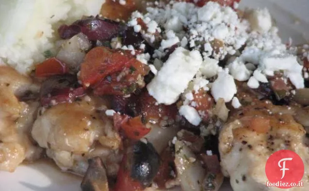 Funghi vegetariani e Dolmas di riso integrale
