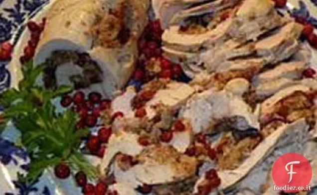 Cranberry farcito petto di tacchino