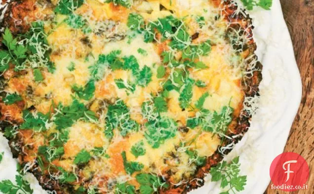 Frittata di Acetosa con Mozzarella e Parmigiano