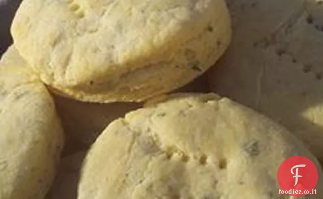 Biscotti di farina di mais alla salvia