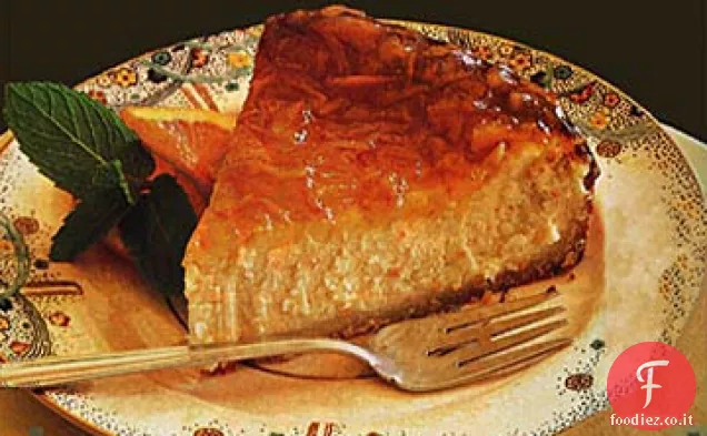 Cheesecake agli agrumi con glassa di marmellata