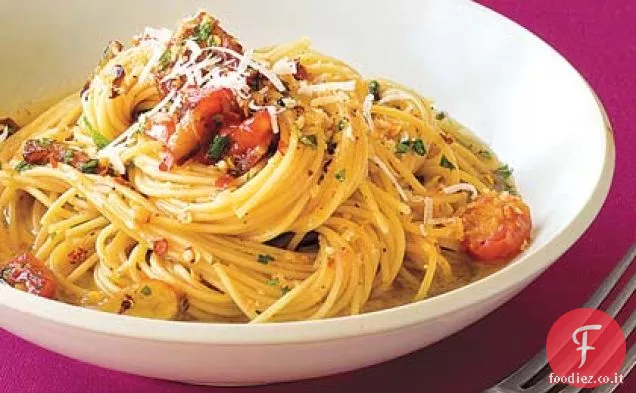 Capellini con Pancetta e Pangrattato