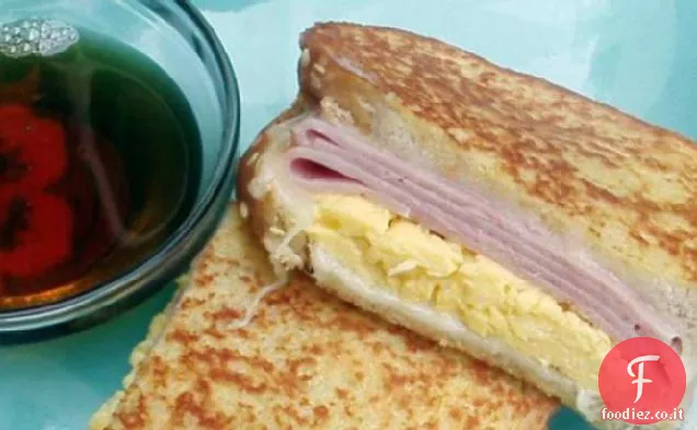 French Toast Colazione panino con sciroppo d'acero canadese