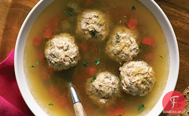 Polpetta Zuppa di verdure