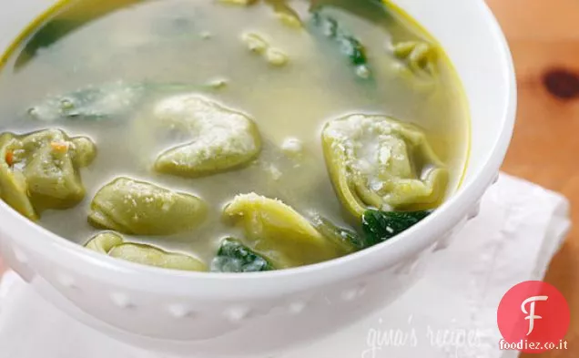 Tortellini di Spinaci in Brodo