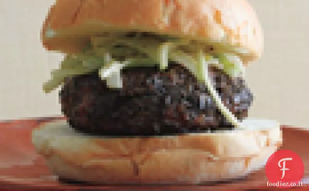Hamburger di Bufala Portobello con Sedano Mela Slaw