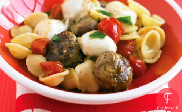 Pasta con Polpette di Tacchino e Bocconcini