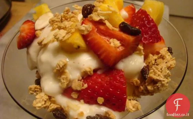 Parfait all'ananas alla fragola di Shannon