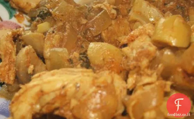 Pollo in salsa di anacardi