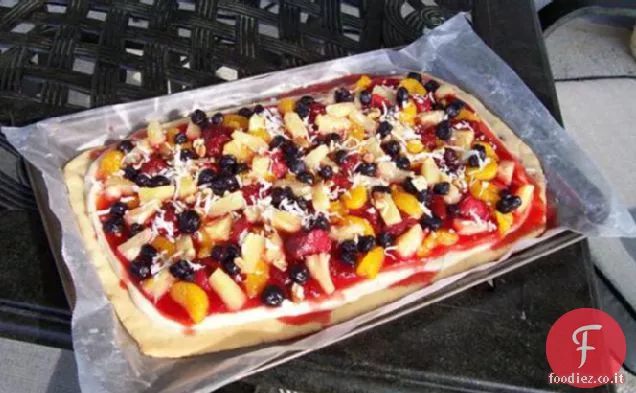 La favolosa pizza alla frutta dello chef