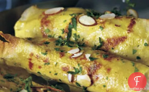 Crêpes di pollo al curry