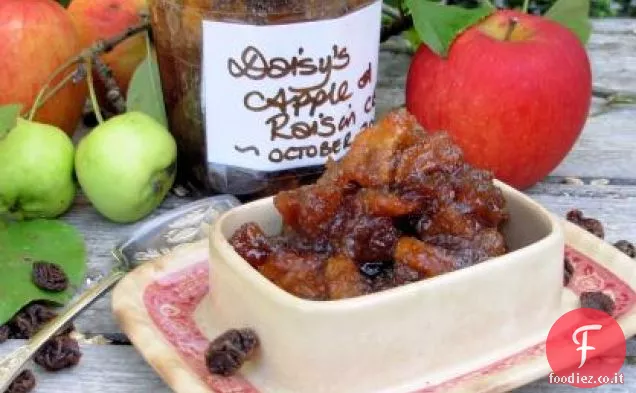 Chutney di mele e uva passa