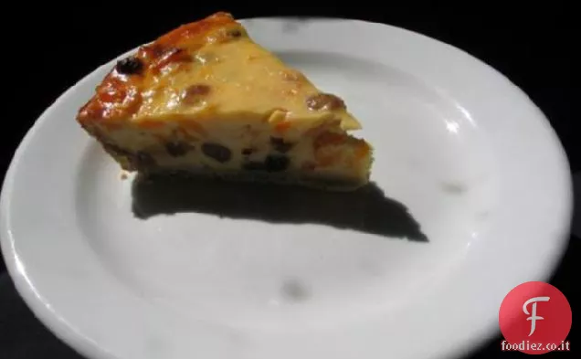 Cheesecake al forno con yogurt all'albicocca