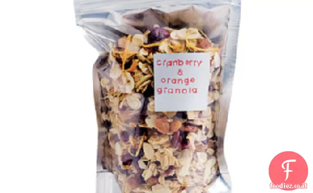 Muesli di mirtilli e arance