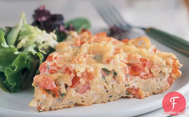 Frittata con Spaghetti e Pomodori