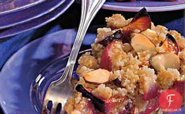 Crostata di prugne con Crumble di marzapane