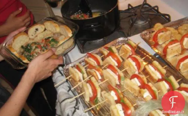 Spiedini di Mozzarella e Pomodoro alla griglia