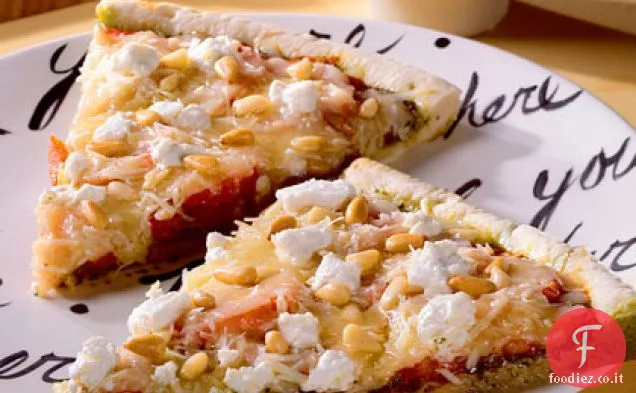 Pizza al pesto di nocciola