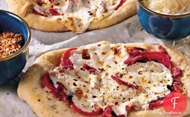 Pizza fresca di Mozzarella e Basilico