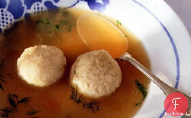 Zuppa di palle Matzo di zia Gillie